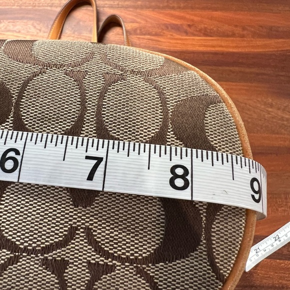 Coach signature canvas and leather city tote shoulder bucket bag - Picture 8 of 12